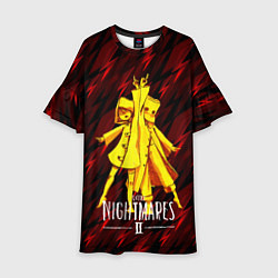 Платье клеш для девочки Little Nightmares 2, цвет: 3D-принт