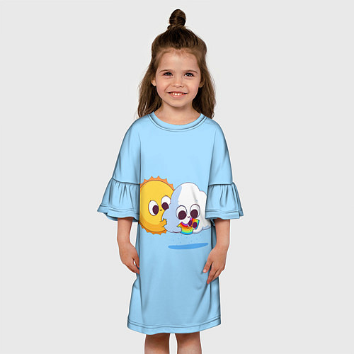 Детское платье Ребёнок солнца и дождя / 3D-принт – фото 3