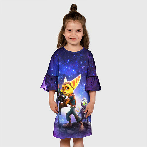 Детское платье Ratchet & Clank game / 3D-принт – фото 3
