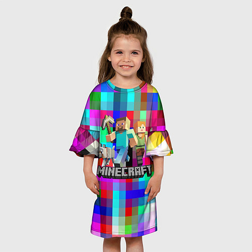 Детское платье MINECRAFT МАЙНКРАФТ / 3D-принт – фото 3