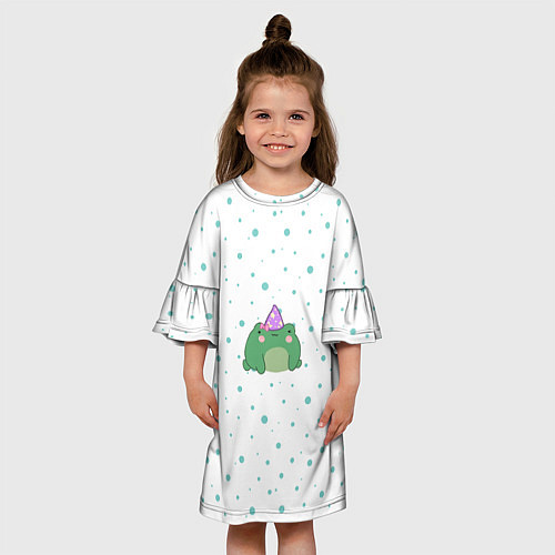 Детское платье Лягушка-маг / 3D-принт – фото 3