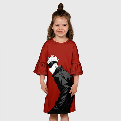 Детское платье Годжо Магическая Битва арт02 / 3D-принт – фото 3
