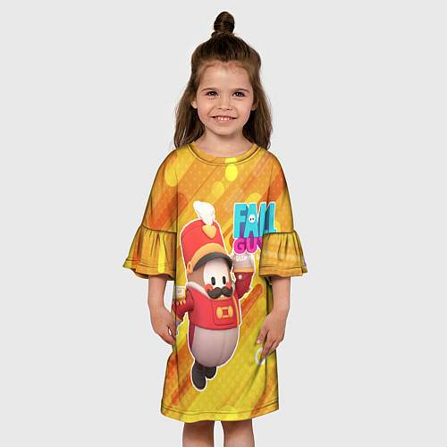 Детское платье FALL GUYS Щелкунчик / 3D-принт – фото 3