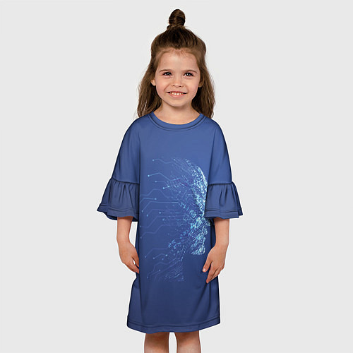 Детское платье Digital face / 3D-принт – фото 3