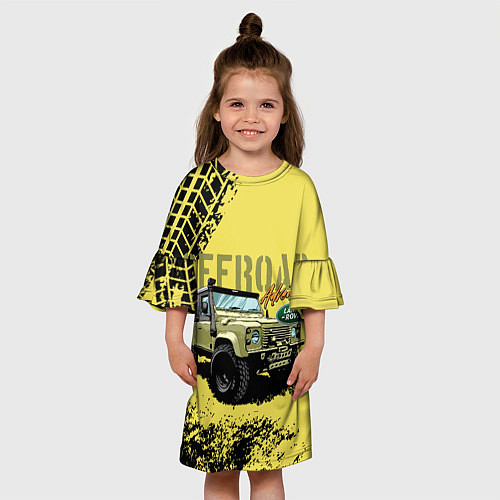 Детское платье LAND ROVER / 3D-принт – фото 3