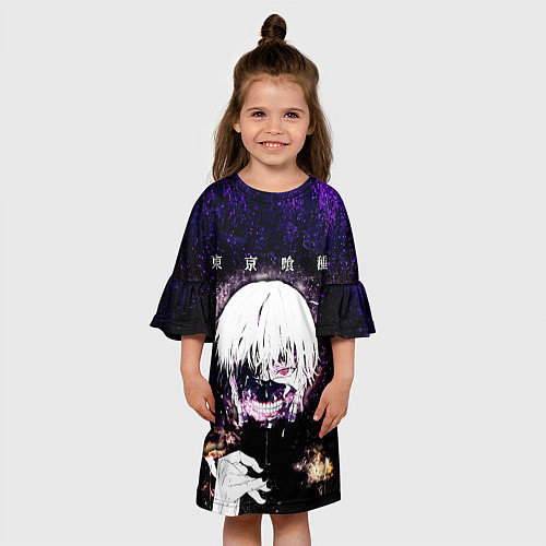 Детское платье Kaneki Ken Tokyo Ghoul / 3D-принт – фото 3
