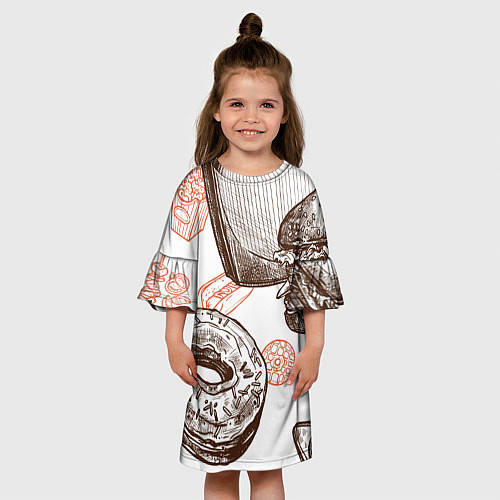 Детское платье Вкусности / 3D-принт – фото 3