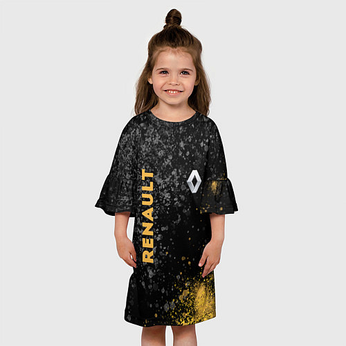 Детское платье Renault Брызги / 3D-принт – фото 3