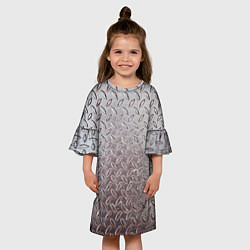 Платье клеш для девочки Стальной костюм, цвет: 3D-принт — фото 2