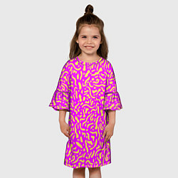 Платье клеш для девочки Абстрактные узоры, цвет: 3D-принт — фото 2