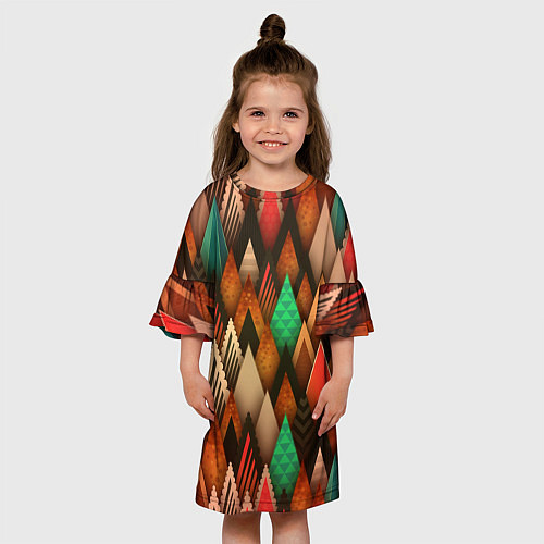Детское платье Острые пики / 3D-принт – фото 3