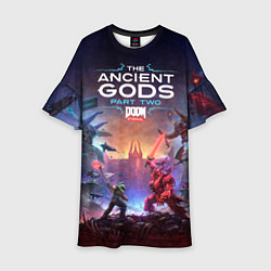 Платье клеш для девочки DOOM Eternal: The Ancient Gods, цвет: 3D-принт