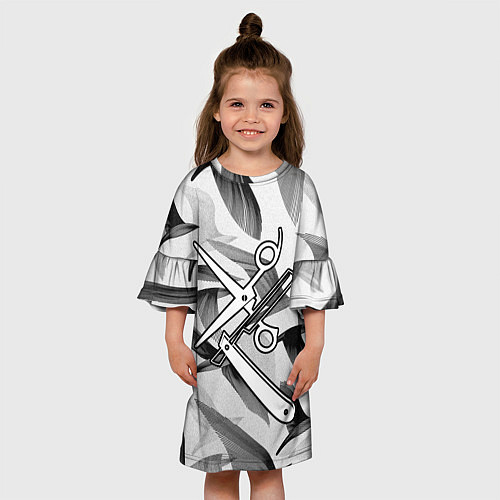Детское платье Барбер / 3D-принт – фото 3