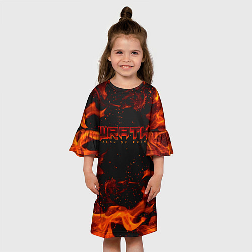 Детское платье WRATH: Aeon of Ruin FIRE / 3D-принт – фото 3