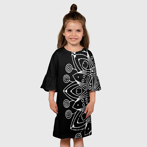 Детское платье Mandala / 3D-принт – фото 3