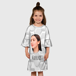 Платье клеш для девочки Манижа 3D фон, цвет: 3D-принт — фото 2