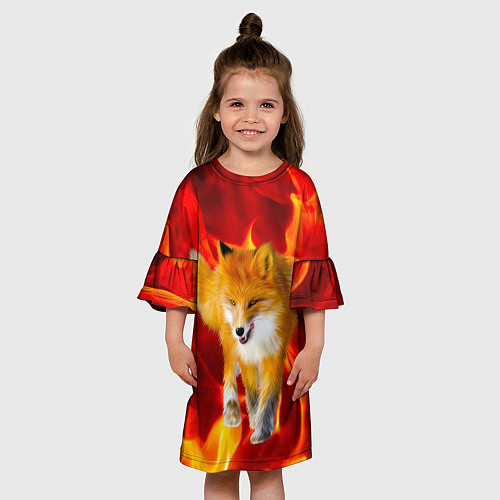 Детское платье Fire Fox / 3D-принт – фото 3