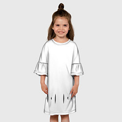 Платье клеш для девочки ФОРМА КАПИТАНА ГОТЕЙ 13 СПИНА, цвет: 3D-принт — фото 2