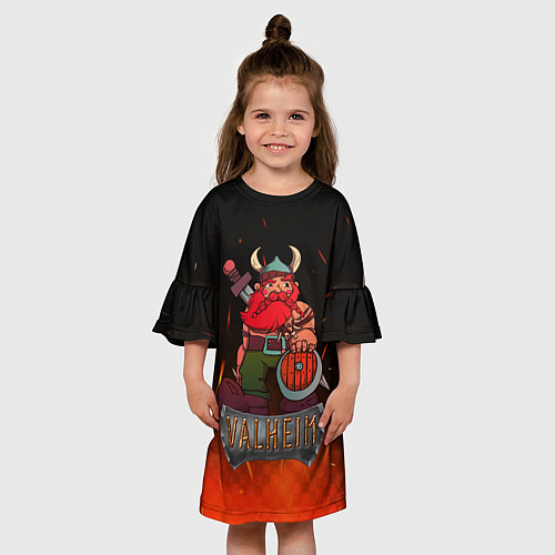 Детское платье Valheim викинг в огне / 3D-принт – фото 3
