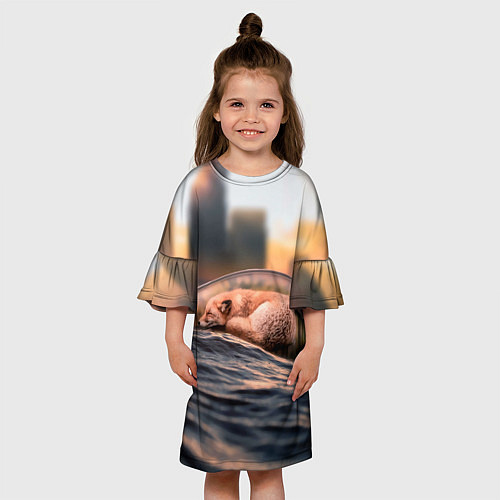 Детское платье Лисенок в бутылке / 3D-принт – фото 3
