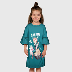 Платье клеш для девочки Чиаки Нанами Danganronpa 2, цвет: 3D-принт — фото 2
