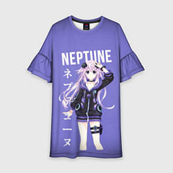 Платье клеш для девочки Нептун Neptune, цвет: 3D-принт