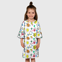 Платье клеш для девочки Отдых, цвет: 3D-принт — фото 2