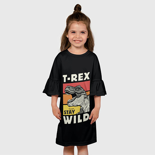 Детское платье T-rex Wild / 3D-принт – фото 3