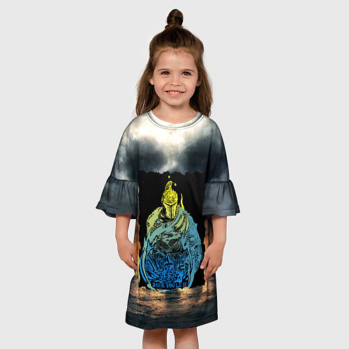 Детское платье DARKSOULS ТЁМНЫЕ ДУШИ 2 / 3D-принт – фото 3