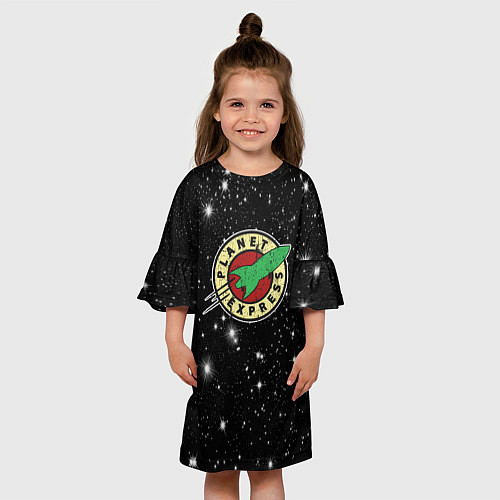 Детское платье Межпланетный Экспресс Футурама / 3D-принт – фото 3