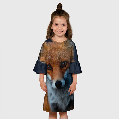 Детское платье Мудрая лиса / 3D-принт – фото 3