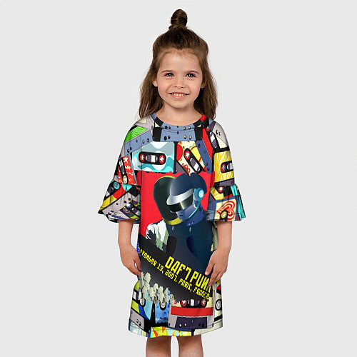 Детское платье Daft Punk Records / 3D-принт – фото 3