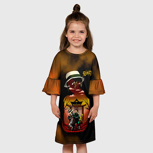 Детское платье ГЕРОИ Клинок, рассекающий демонов / 3D-принт – фото 3