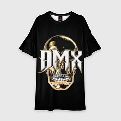 Платье клеш для девочки DMX Skull, цвет: 3D-принт