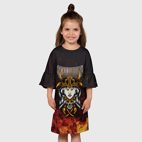 Детское платье Valheim Девушка викинг / 3D-принт – фото 3