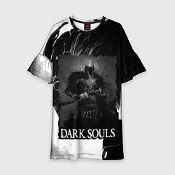 Платье клеш для девочки DARKSOULS ТЁМНЫЙ РЫЦАРЬ, цвет: 3D-принт