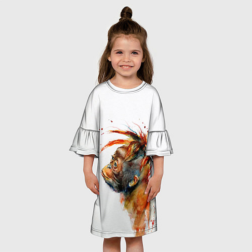 Детское платье Орангутанг / 3D-принт – фото 3
