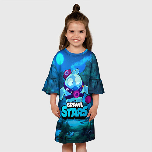 Детское платье Сквик Squeak Brawl Stars / 3D-принт – фото 3