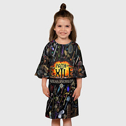 Платье клеш для девочки Path of Exile, цвет: 3D-принт — фото 2