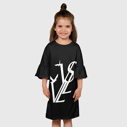 Детское платье Soda Luv Логотип / 3D-принт – фото 3