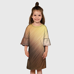 Платье клеш для девочки Texture Sun Glare, цвет: 3D-принт — фото 2