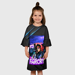 Платье клеш для девочки FARCRY REBORN ФАРКРАЙ РЕБОРН, цвет: 3D-принт — фото 2