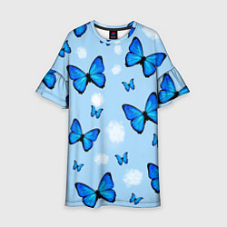 Платье клеш для девочки Бабочки Моргенштерна, цвет: 3D-принт