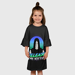 Платье клеш для девочки Нэйтан Эксплоужен, цвет: 3D-принт — фото 2
