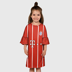 Платье клеш для девочки Роберт Левандовски 9, цвет: 3D-принт — фото 2