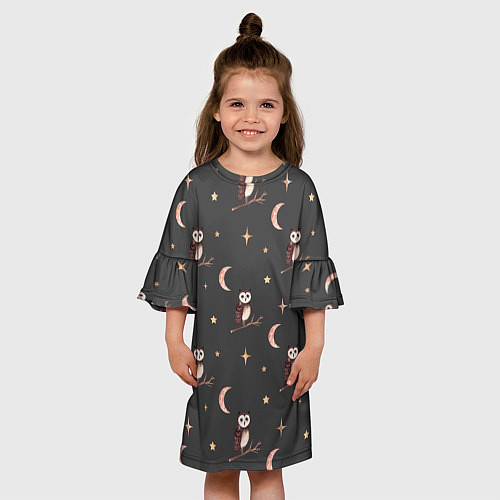 Детское платье Сова / 3D-принт – фото 3