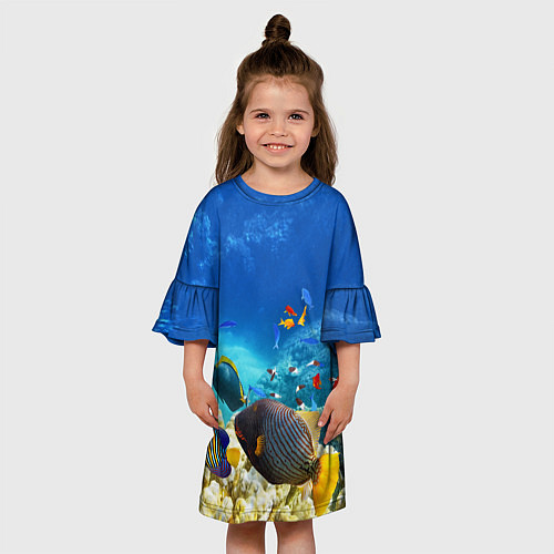 Детское платье Морской мир / 3D-принт – фото 3