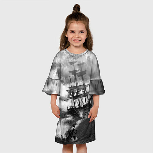 Детское платье Парусник / 3D-принт – фото 3
