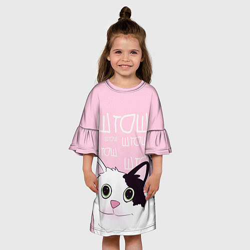 Детское платье Котик штош / 3D-принт – фото 3