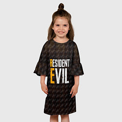 Платье клеш для девочки RESIDENT EVIL VILLAGE ДЕРЕВН, цвет: 3D-принт — фото 2